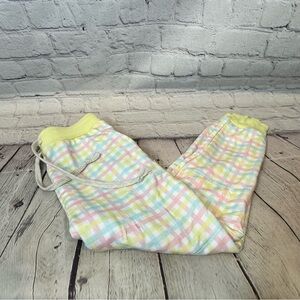 Dream Big Little Co Pastel Checker Joggers